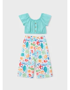 Conj. pantalon largo estampad - Oasis     