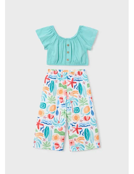 Conj. pantalon largo estampad - Oasis     