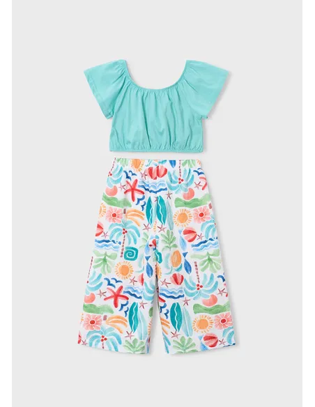 Conj. pantalon largo estampad - Oasis     