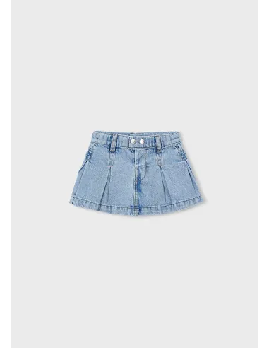 Falda denim fluido - Claro     