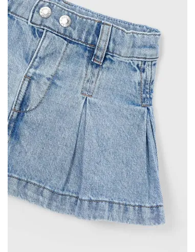 Falda denim fluido - Claro     