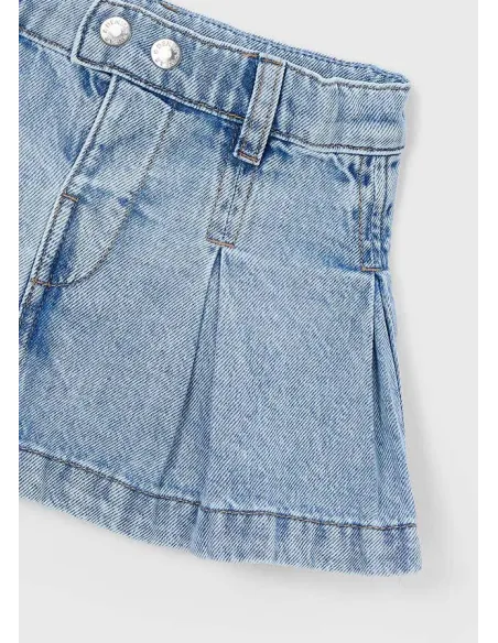 Falda denim fluido - Claro     