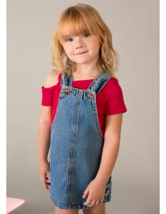 Falda peto denim fluido - Medio     