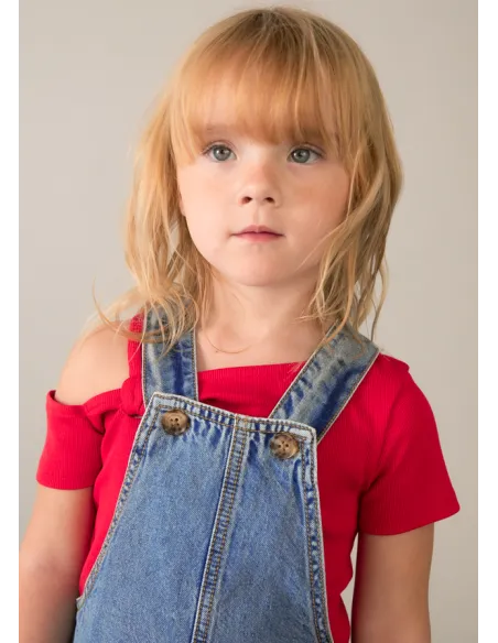 Falda peto denim fluido - Medio     