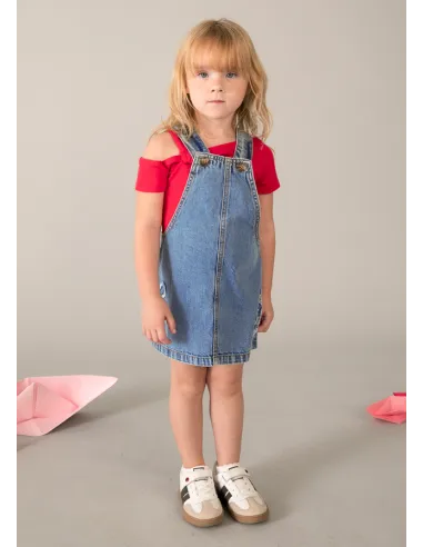 Falda peto denim fluido - Medio     