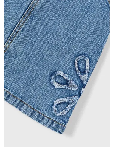 Falda peto denim fluido - Medio     