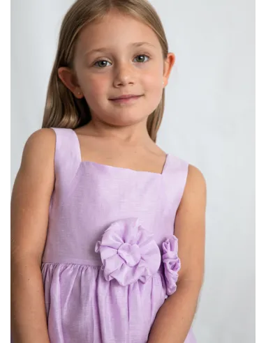 Vestido lino - Malva     