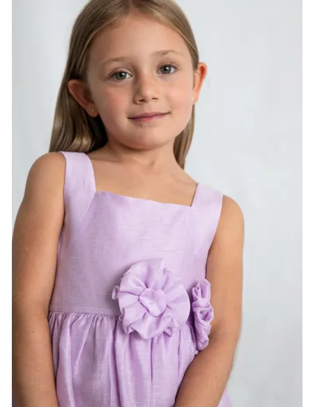 Vestido lino - Malva     