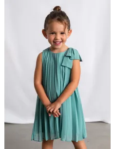 Vestido plisado - Menta     