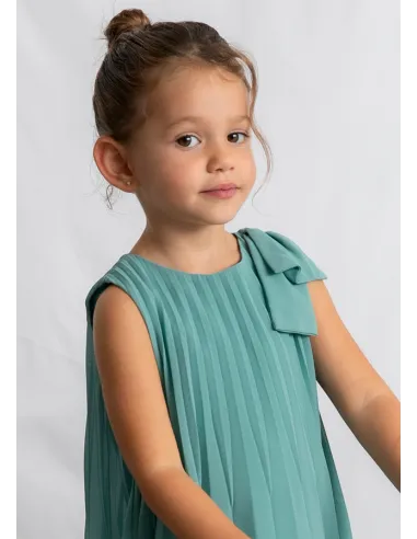 Vestido plisado - Menta     