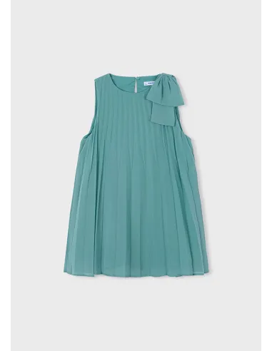 Vestido plisado - Menta     