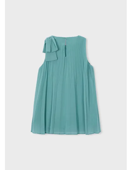 Vestido plisado - Menta     