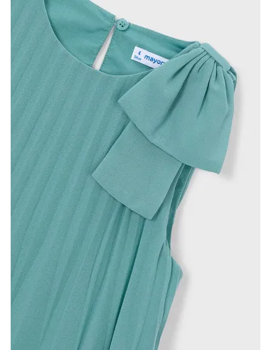 Vestido plisado - Menta     