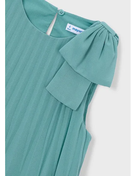 Vestido plisado - Menta     