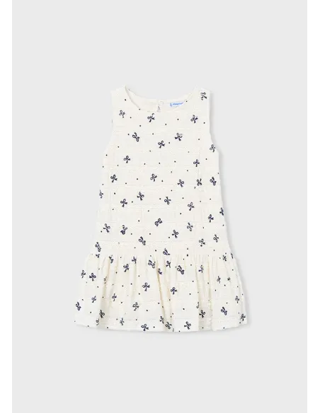 Vestido punto fantasia - Crudo     