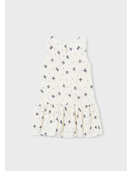 Vestido punto fantasia - Crudo     