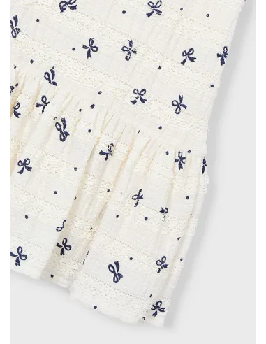 Vestido punto fantasia - Crudo     