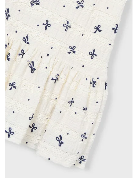 Vestido punto fantasia - Crudo     