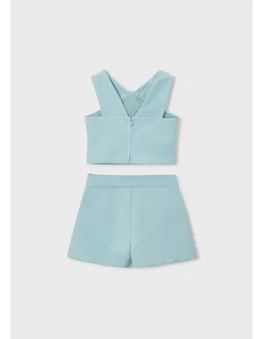 Conj. bermuda crepe flores - Lago      