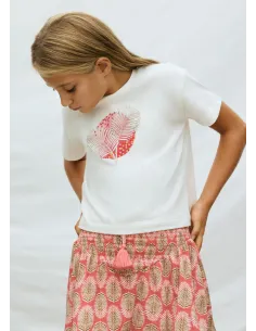 Camiseta m/c grafica - Crudo     