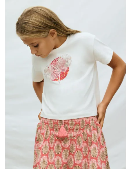 Camiseta m/c grafica - Crudo     