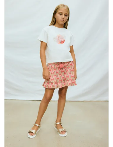 Camiseta m/c grafica - Crudo     