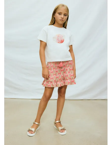 Camiseta m/c grafica - Crudo     