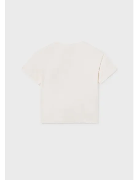 Camiseta m/c grafica - Hueso     