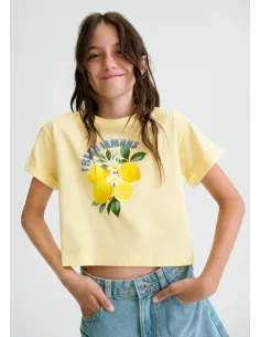 Camiseta m/c grafica - Vainilla  