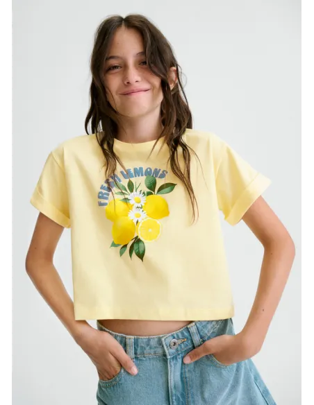 Camiseta m/c grafica - Vainilla  