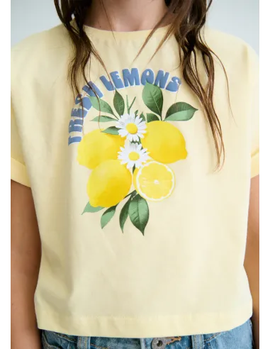 Camiseta m/c grafica - Vainilla  