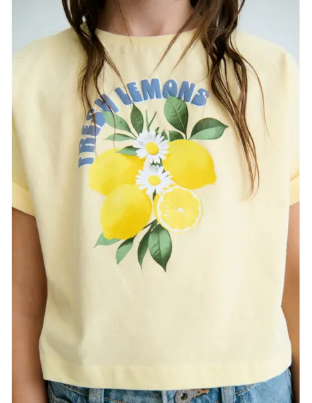 Camiseta m/c grafica - Vainilla  