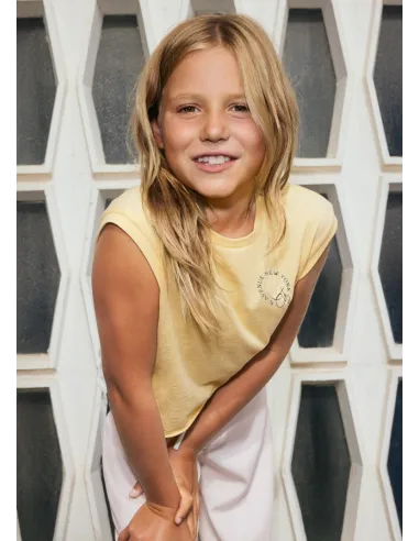 Camiseta tirantes grafica - Vainilla  