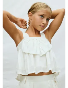 Top lurex lazo - Crudo     