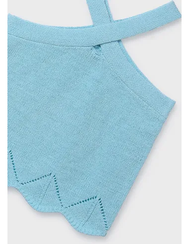 Top tricot cintas halter - Agua      
