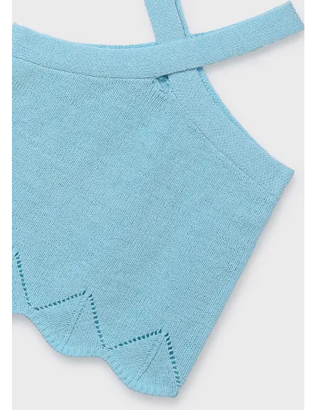 Top tricot cintas halter - Agua      