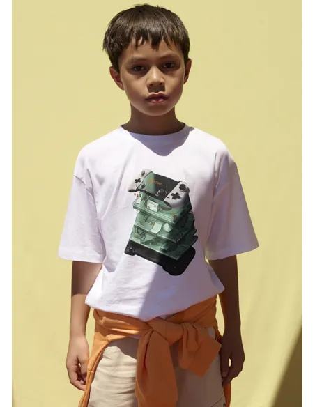 Camiseta m/c print - Blanco    