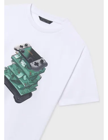 Camiseta m/c print - Blanco    