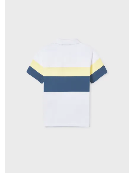 Polo m/c blocking - Bco-lemon 