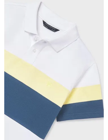 Polo m/c blocking - Bco-lemon 