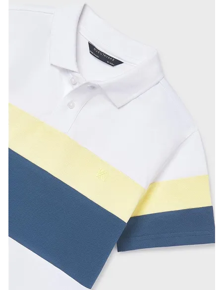 Polo m/c blocking - Bco-lemon 