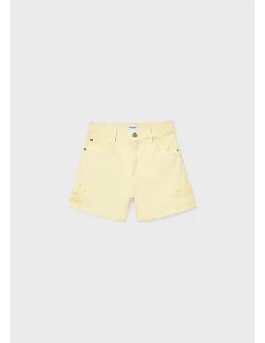 Pantalon corto sarga fantasia - Vainilla  