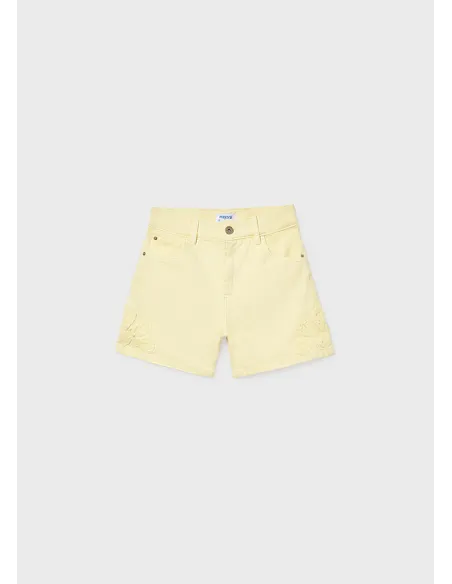 Pantalon corto sarga fantasia - Vainilla  