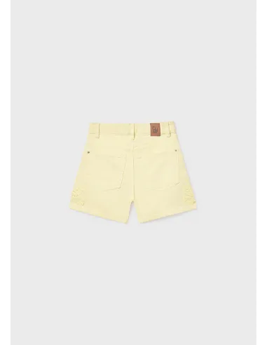 Pantalon corto sarga fantasia - Vainilla  