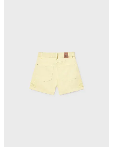 Pantalon corto sarga fantasia - Vainilla  