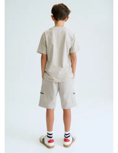 Bermuda interlock cremalleras - Shitake   