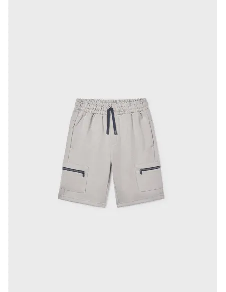 Bermuda interlock cremalleras - Shitake   