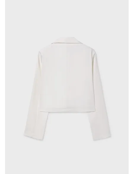 Chaqueta crepe - Crudo     