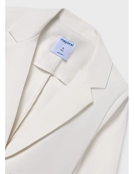 Chaqueta crepe - Crudo     