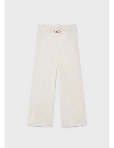 Pantalon largo imitacion lino - Lino      